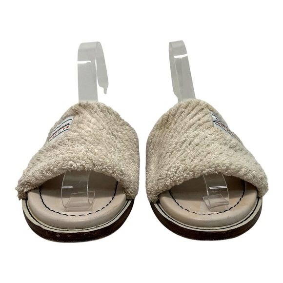 Zimmermann White Chubby Terry Towel Recreation Slides Slip On Sandals Women’s 38 - Picture 4 of 16